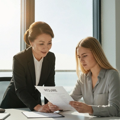 Professional career counseling session for job seekers