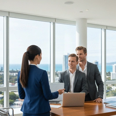 Professional recruiter meeting with a candidate in a bright modern office